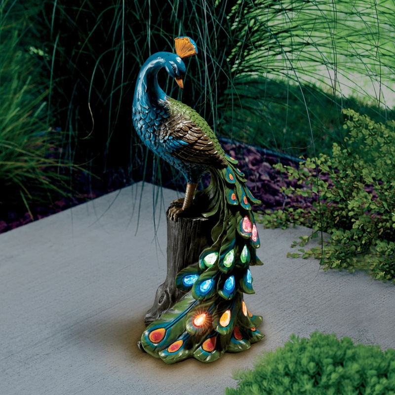 Resin Solar Peacock - MIDNIGHT VELVET CATALOG