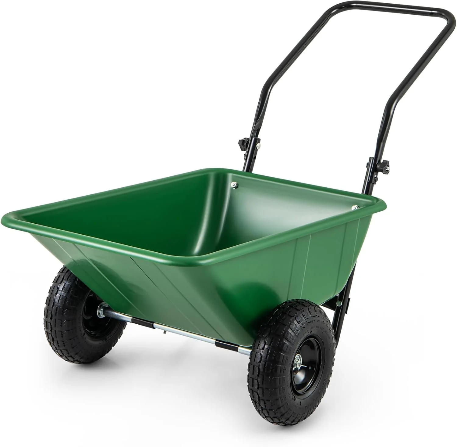 Dual-Wheel Wheelbarrow, 21 Gallons, 330 lbs Capacity, 51 in x 24.5 in x 28 in - Image 3 Dual-Wheel Wheelbarrow, 21 Gallons, 330 lbs Capacity, 51 in x 24.5 in x 28 in - Image 3