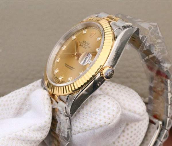 Replica Rolex DateJust 41mm 126333 Noob YG Wrapped YG Dial Diamonds Markers SS/YG Bracelet A3235 - Elite Watch Atelier