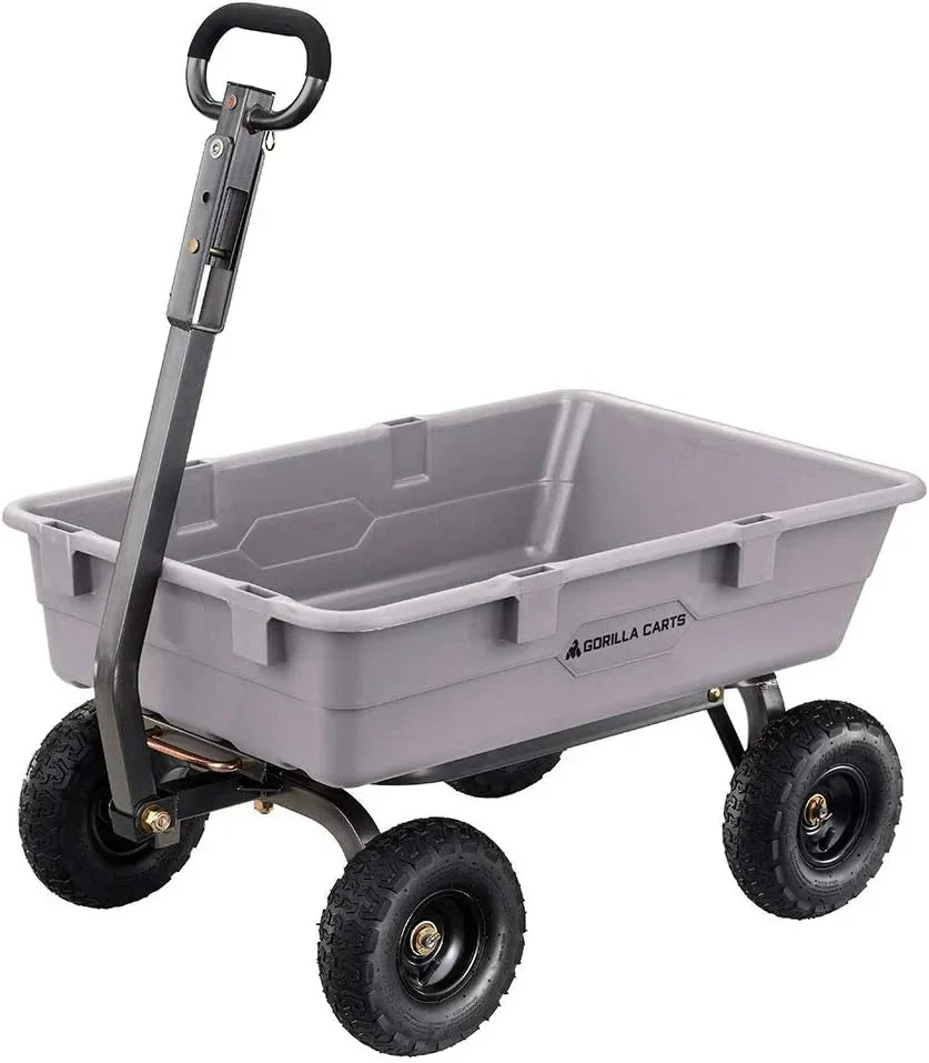 Gorilla Carts Utility Dump Wagon 6 Cubic Feet 1200 lb Capacity Black - GOR6PS - Image 38 Gorilla Carts Utility Dump Wagon 6 Cubic Feet 1200 lb Capacity Black - GOR6PS - Image 38