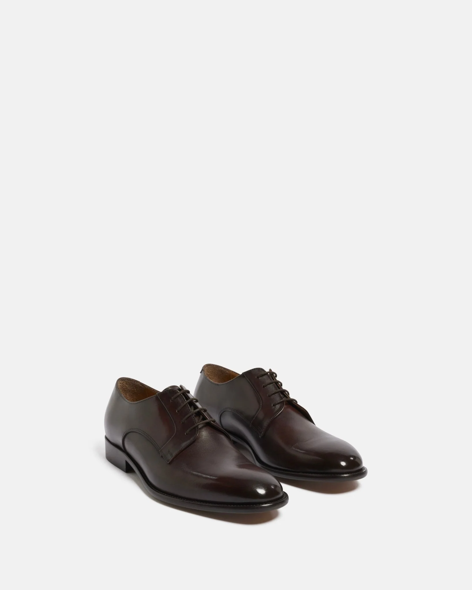 DERBIES GASPAR - En cuir mocca