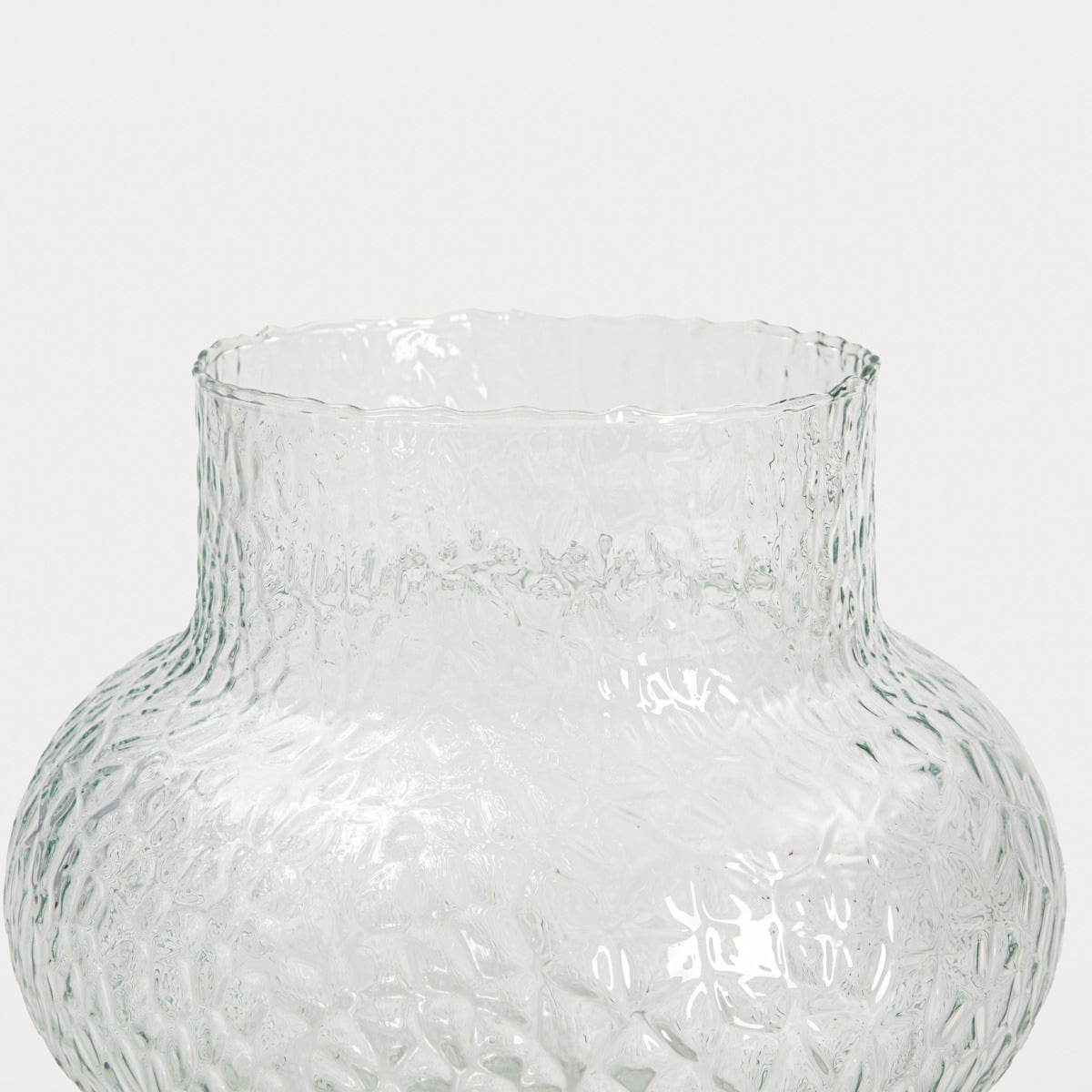 Wazon GALTO młotkowany ze szkła z recyklingu 19,5x22 cm