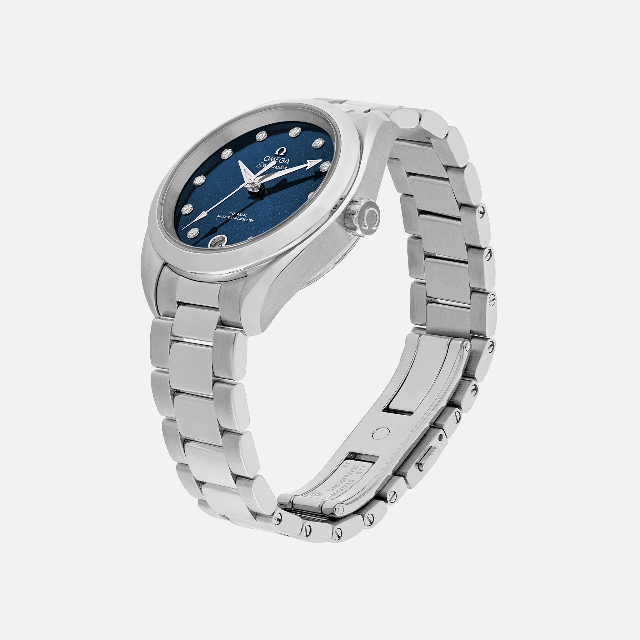 Seamaster Aqua Terra 150M Co-Axial Master Chronometer 34mm Blue Dial With Diamonds(1:1 replica) - Top club
