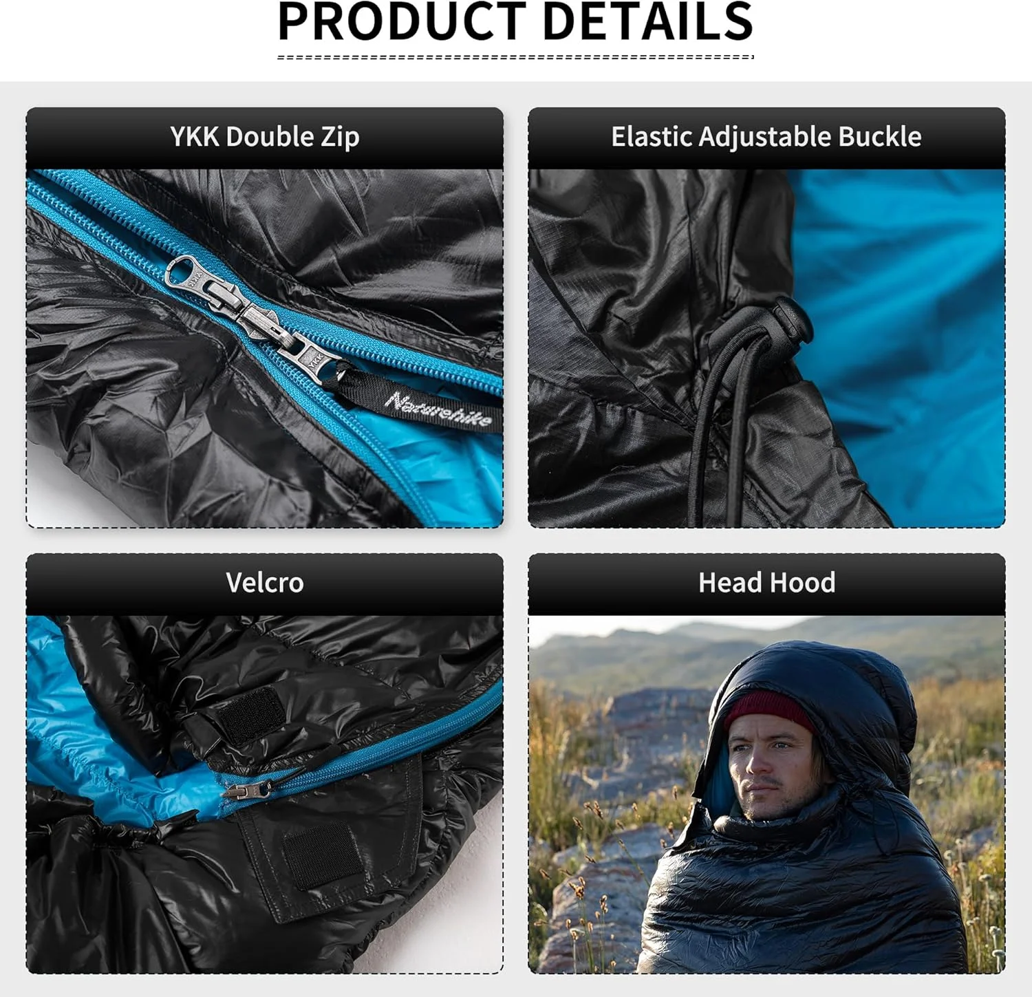 Naturehike Ultralight White Goose Down Sleeping Bag 750/550 Fill Power with Compression Sack - Image 20