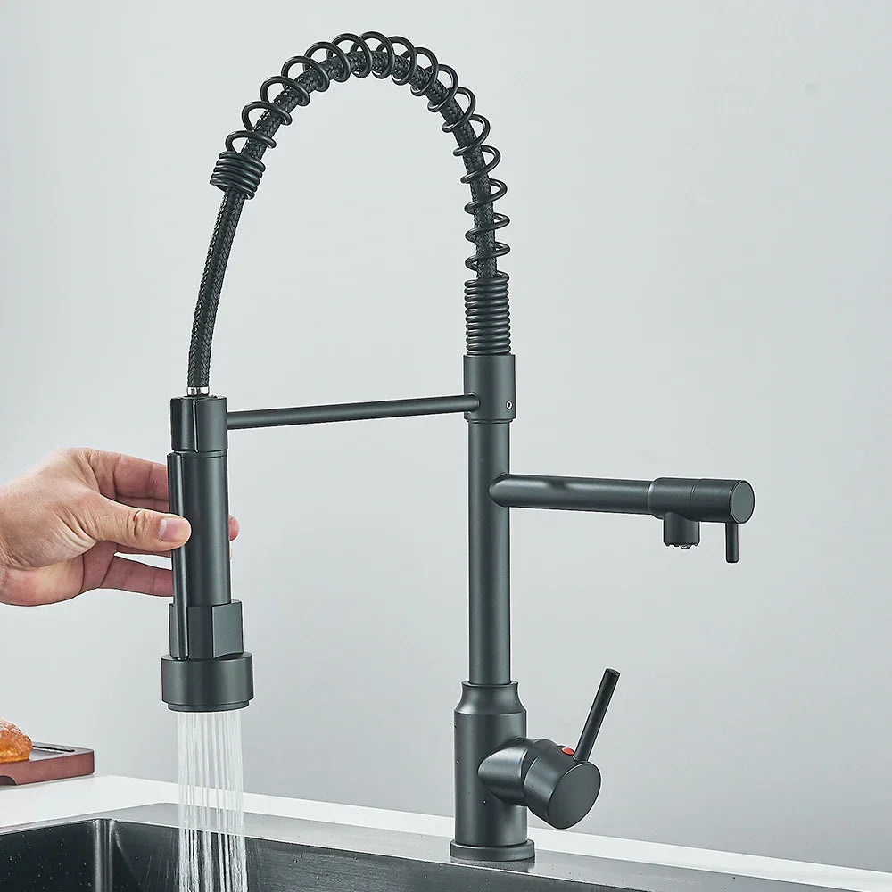 AquaDuoFlow | Veelzijdige Keukenkraan met Dubbele Uitloop