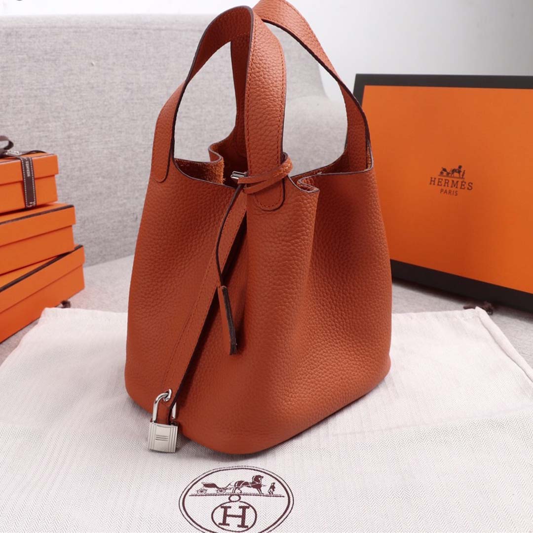 Replica Hermes Aaa-Picotin Lock 22Cm 18Cm Bag Blue/Orange/Pink1:1High-quality replica