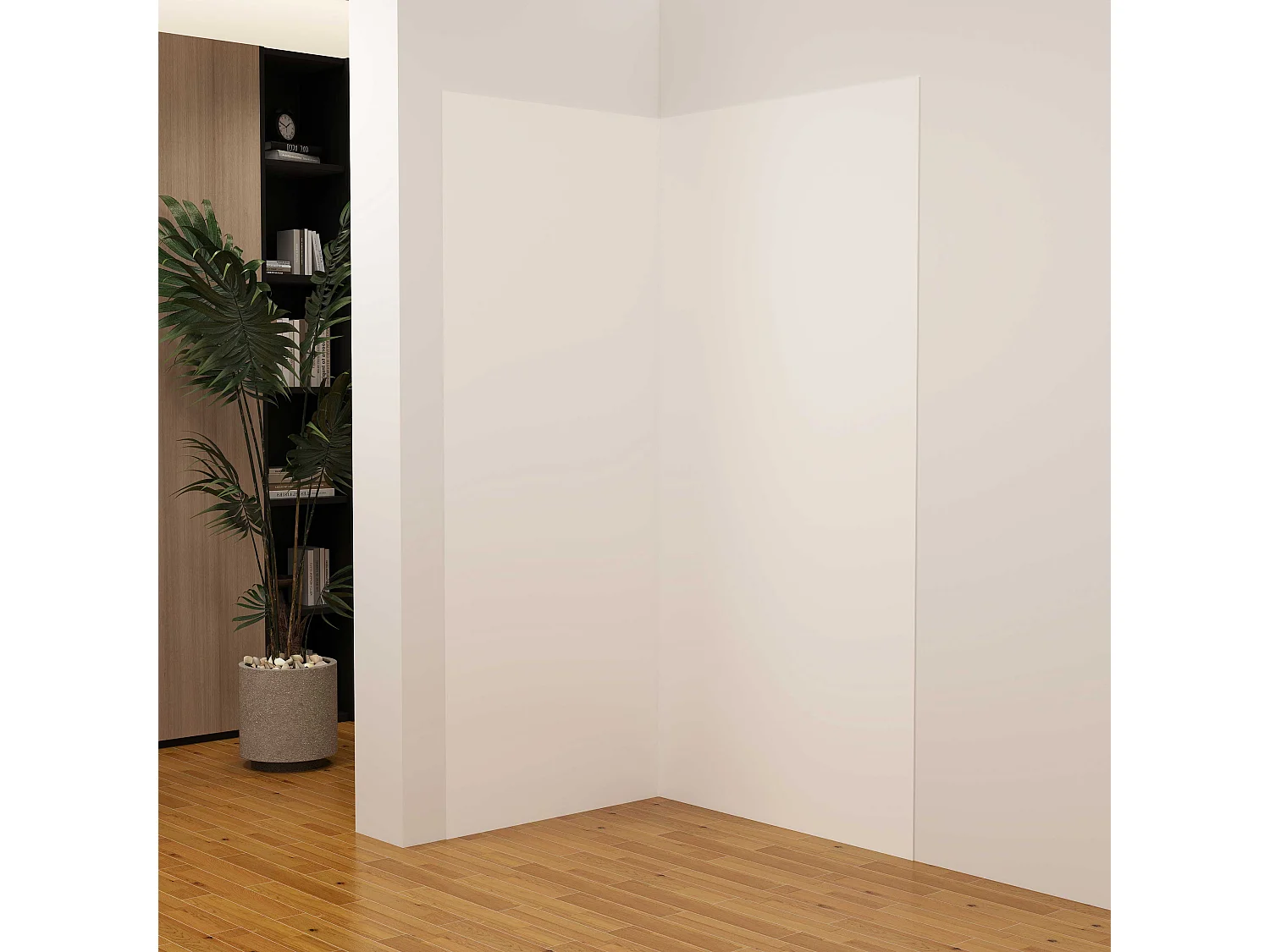 Lot de 2 panneaux muraux de douche blanc mural aluminium avec 3 profiles - L.40 x L.90 x H.210 cm - Étanche, durable et facile à nettoyer