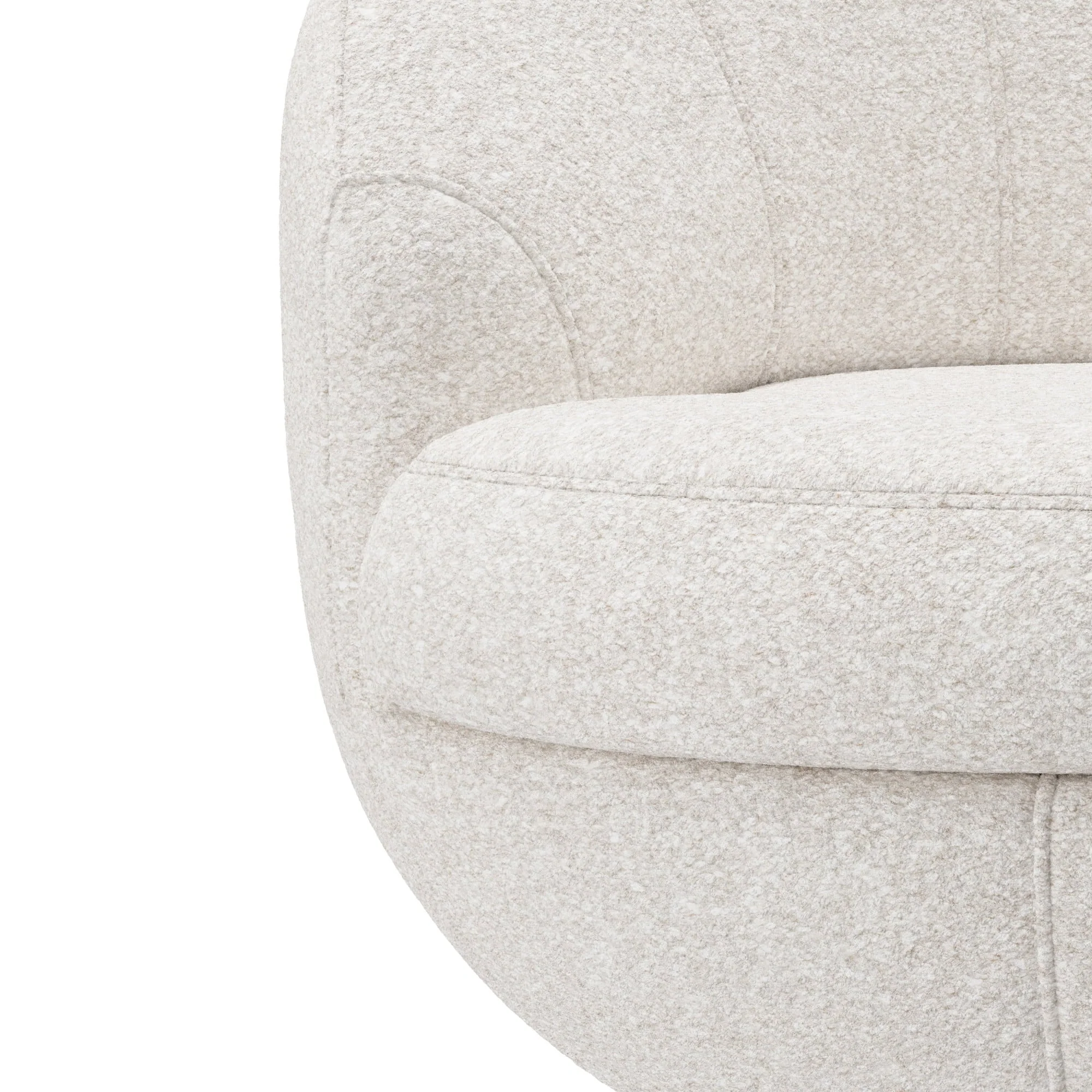 Hillsdale Boulder Upholstered Swivel Storage Chair, Ash White - Image 16