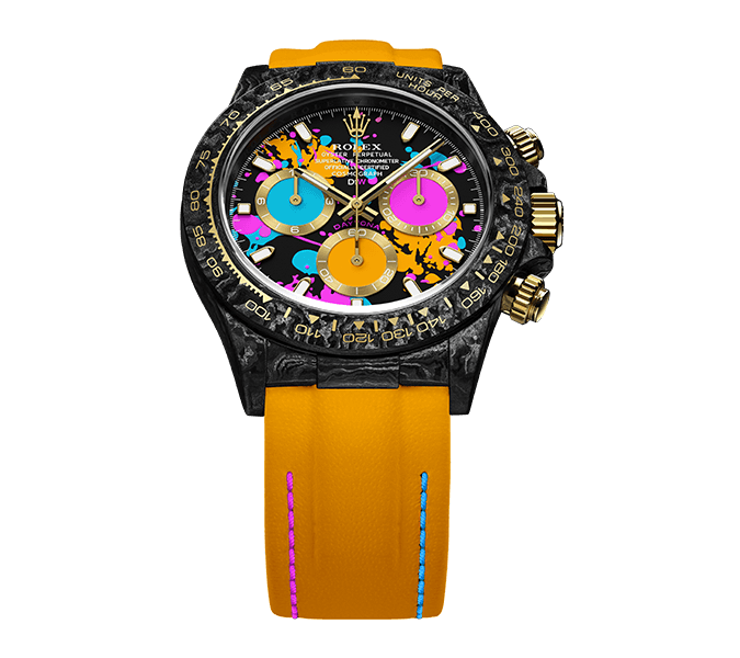 ROLEX Diw Daytona Motley Orange motley orange 40mm oyster black 116503MTO01(1:1 replica) - Elite Watch Atelier