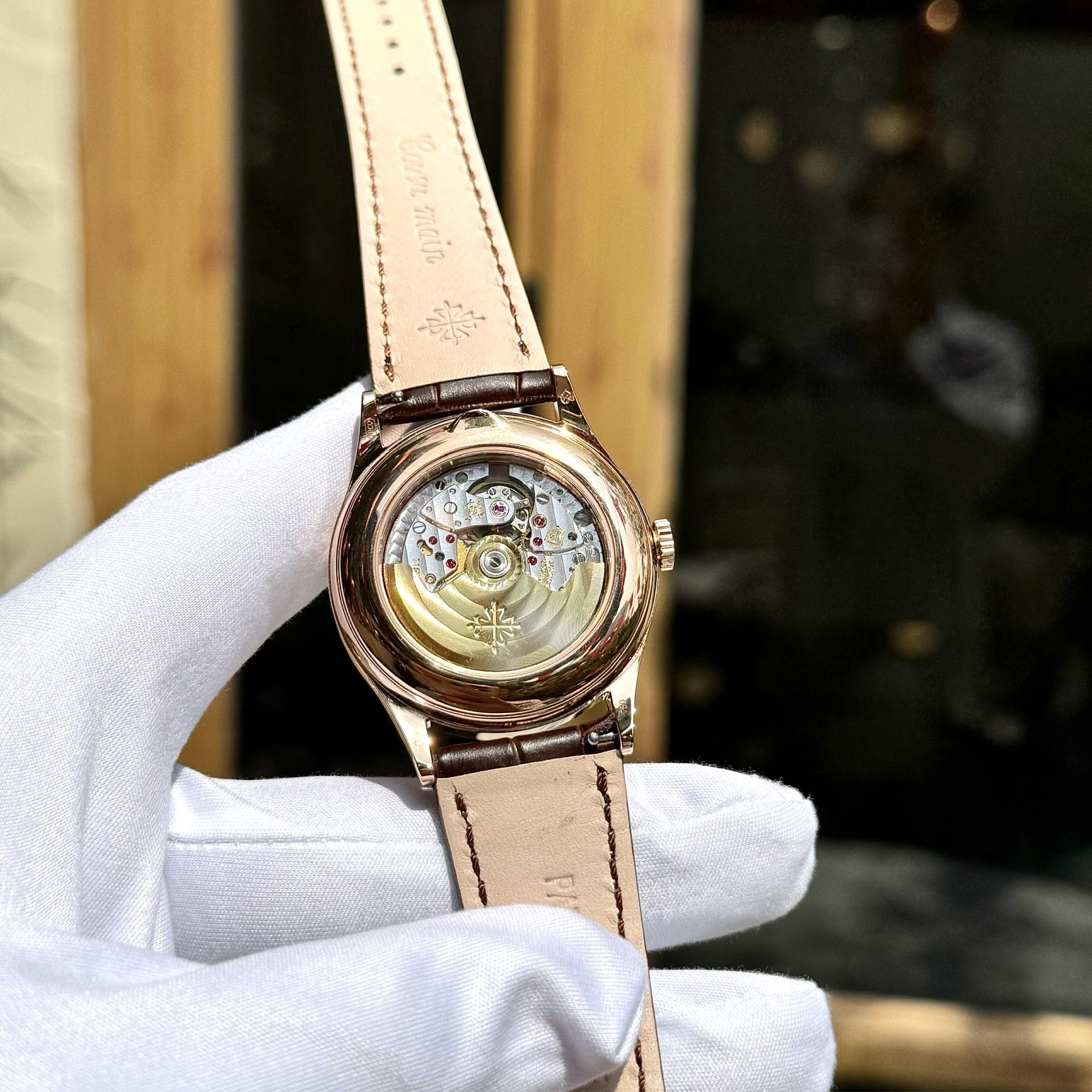 Patek Philippe Replica Watch Complications 5396R Men Leather Strap GR Factory 38.5mm - Top club