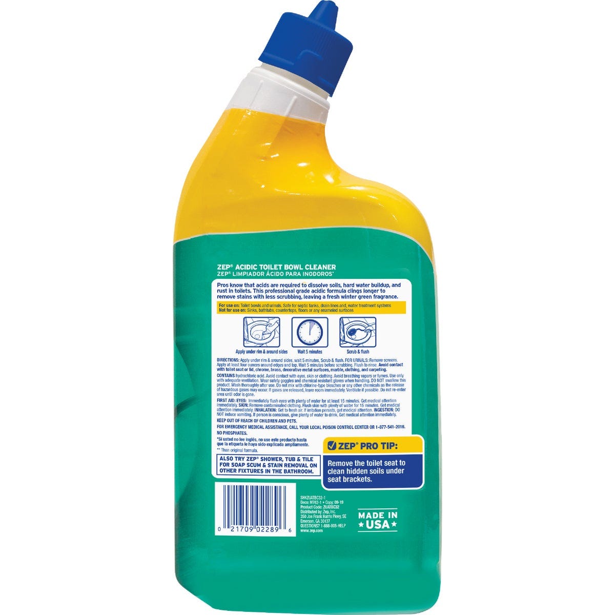 Zep 32 Oz. Acidic Gel Toilet Bowl Cleaner