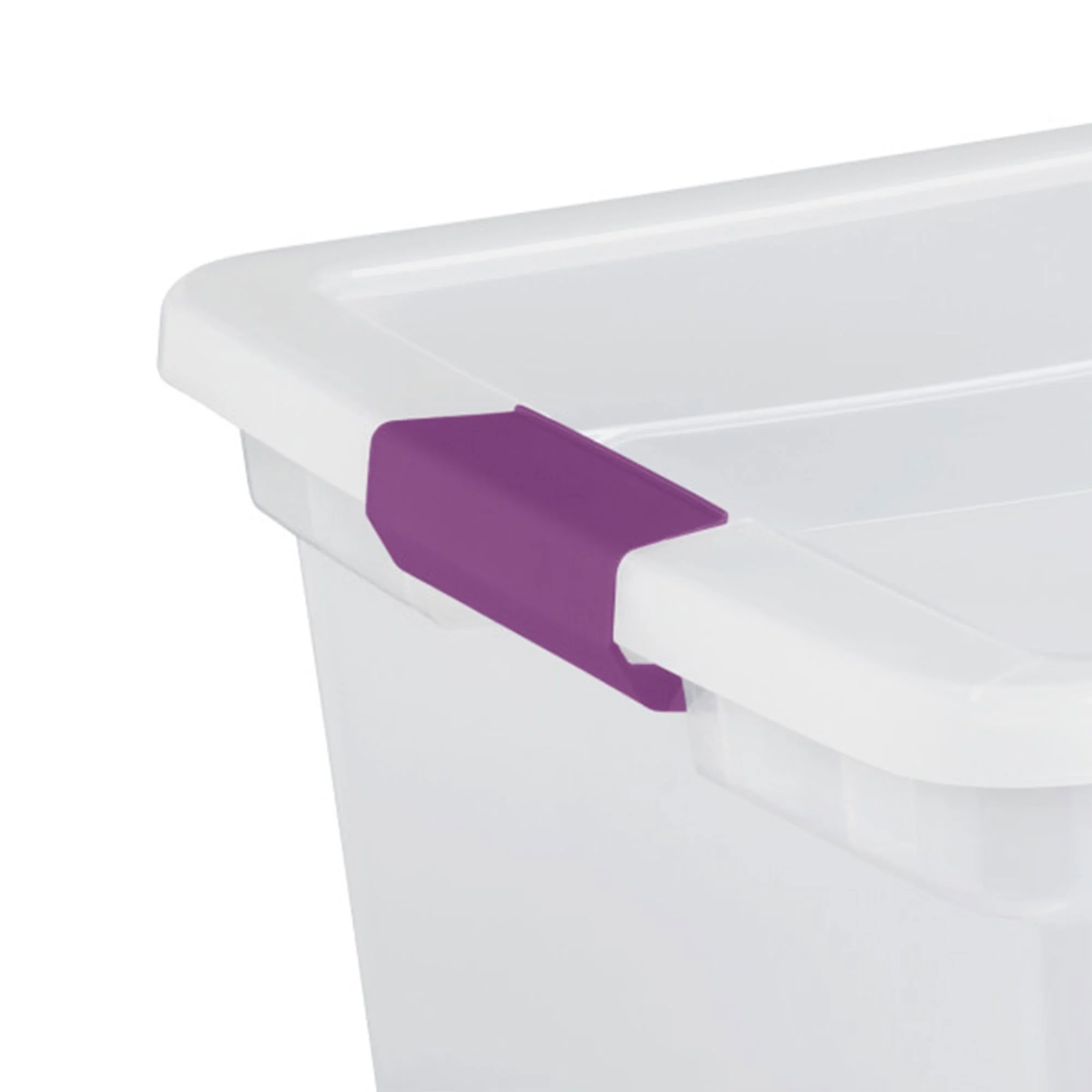 Sterilite 66 Quart Clear Plastic Latching Storage Container Tote, 6 Pack - Image 11