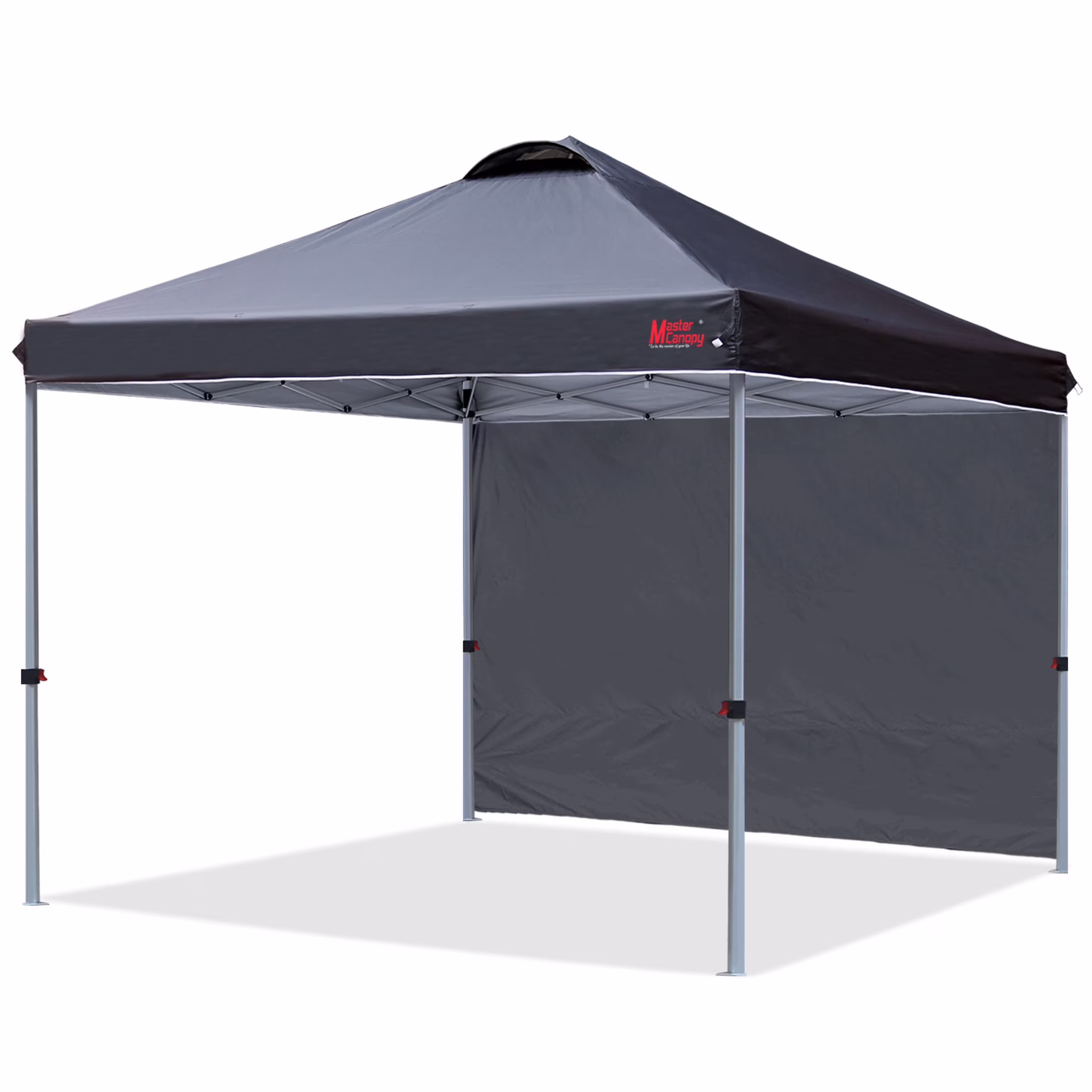 MASTERCANOPY 10' x 10' Easy Pop-up Canopy Tent Outdoor Shade Shelter with 1 Sidewall, White - Image 8