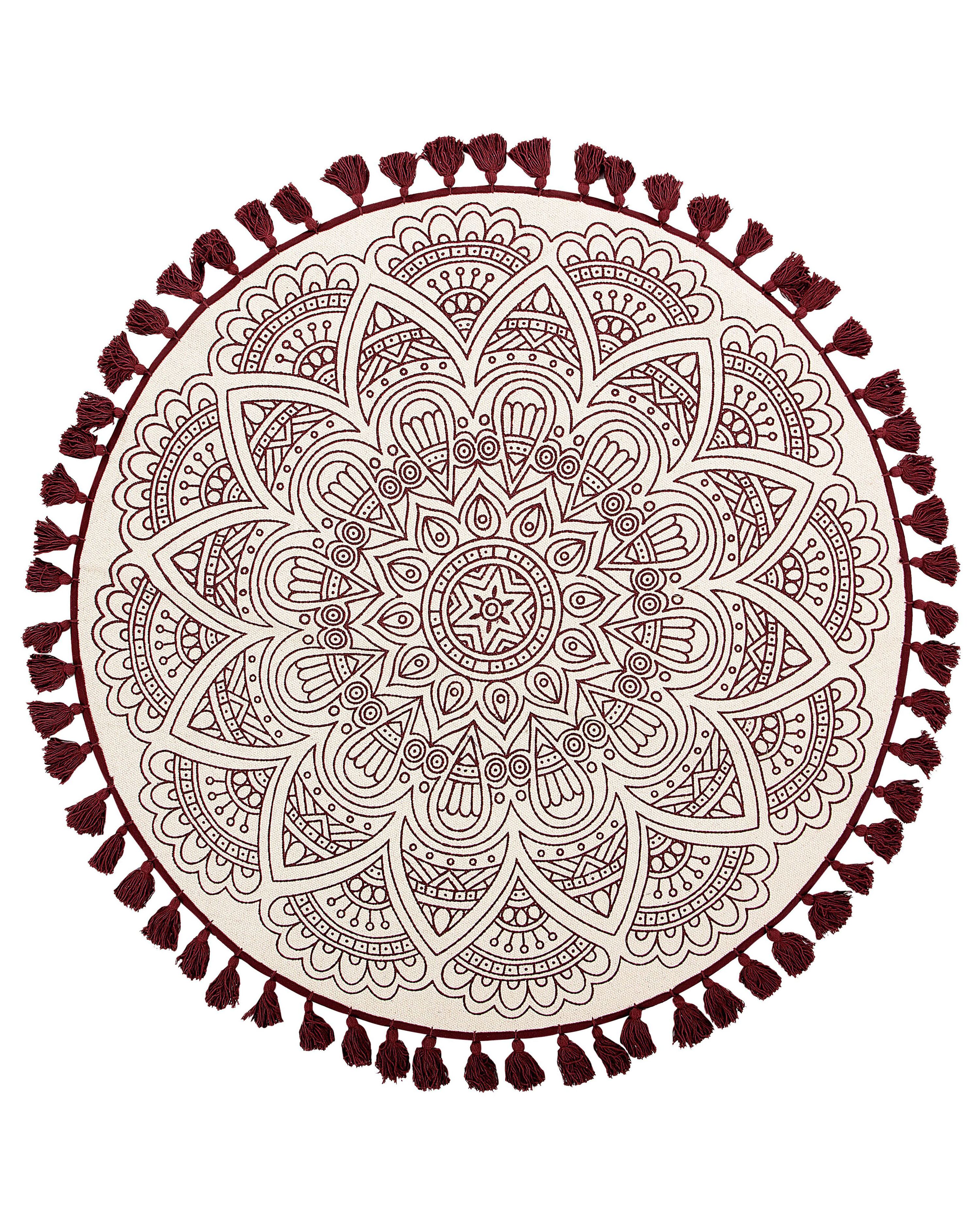 Rug AYAKLI Red ø 120 cm Cotton