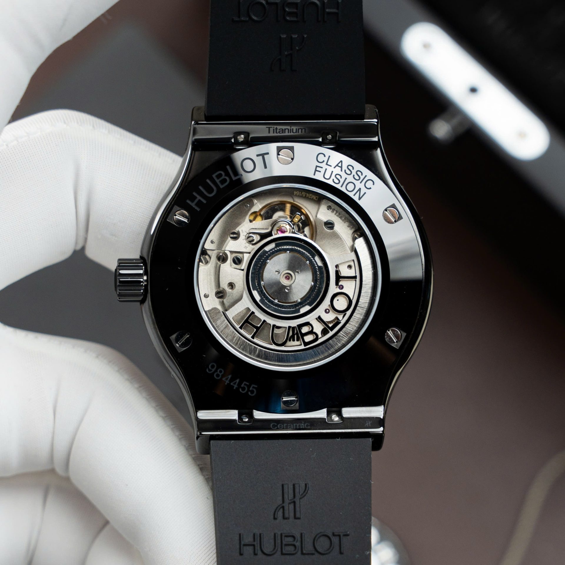 Hublot Classic Fusion Ceramic Black Rubber Strap Replica Watch 42mm - Top club