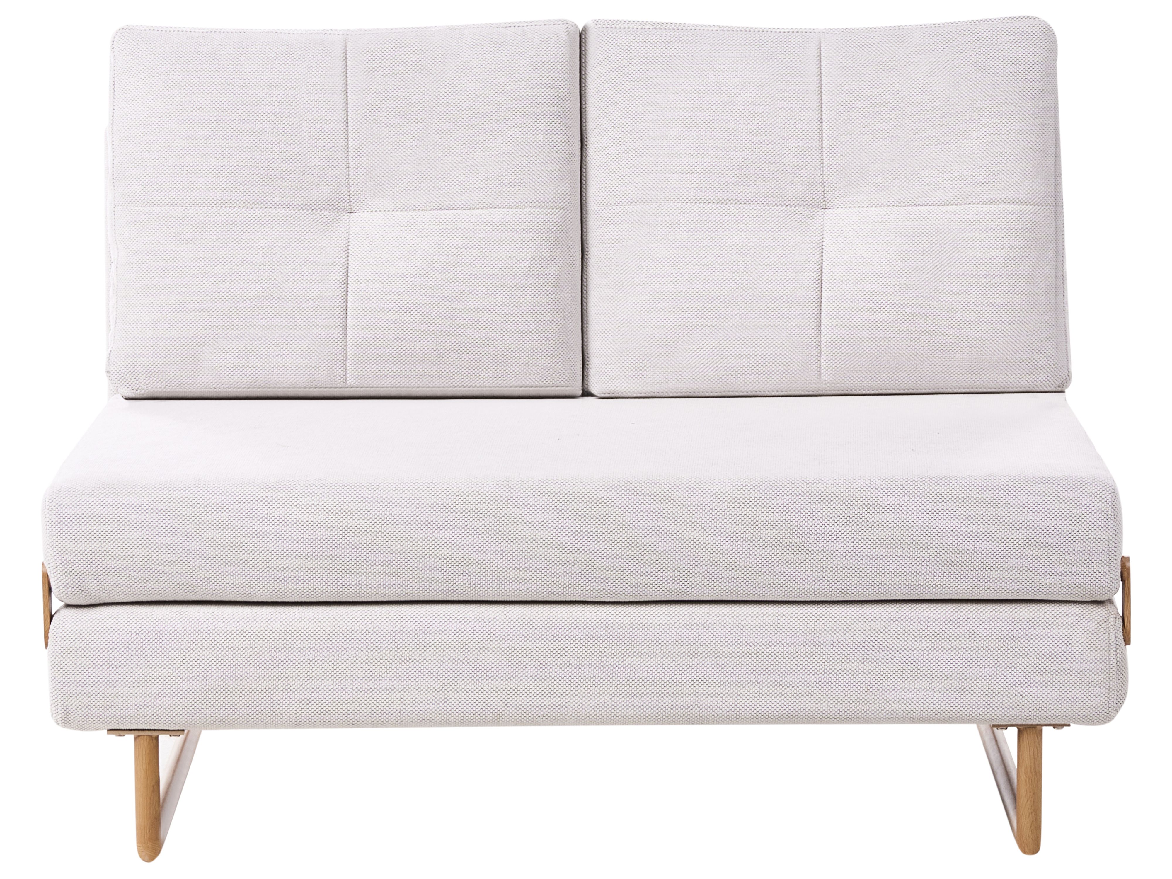 Sofa Bed 2 Seater JERSLEV Fabric Off-White