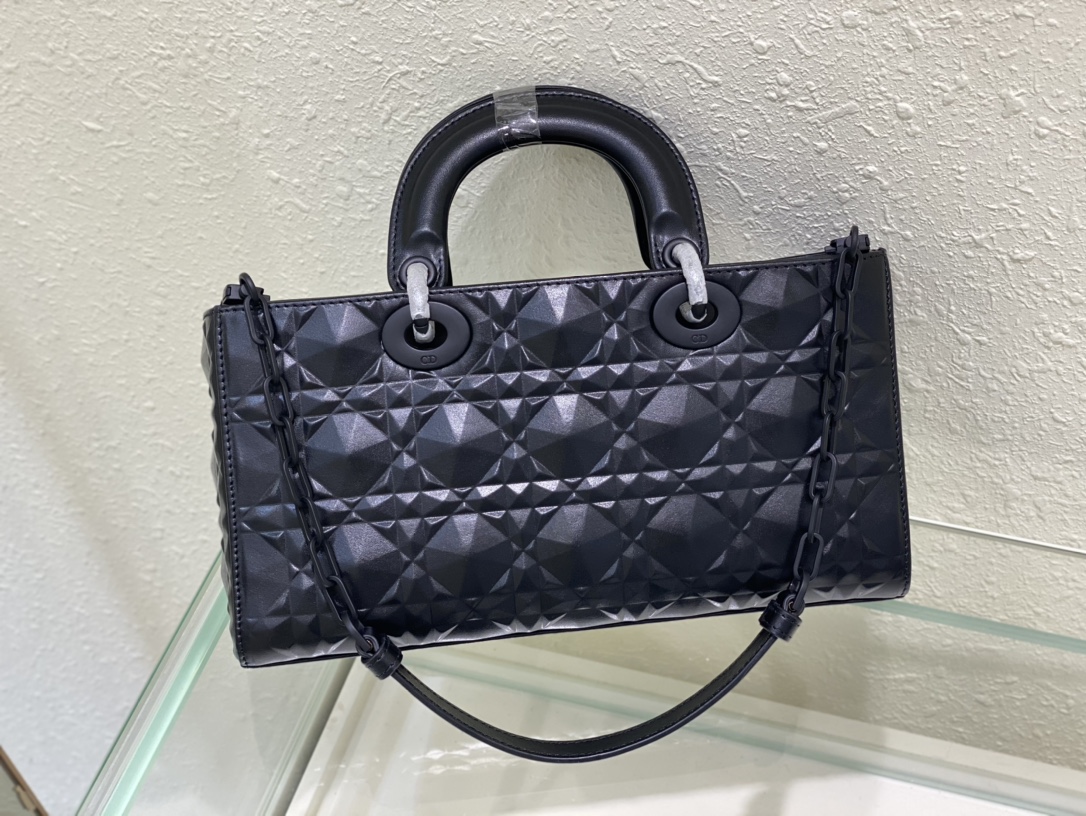 Medium Lady D-joy Bag White/Grey/Beige/Black For Women 10in/26cm M0540ONGE_M0301:1High-quality replica