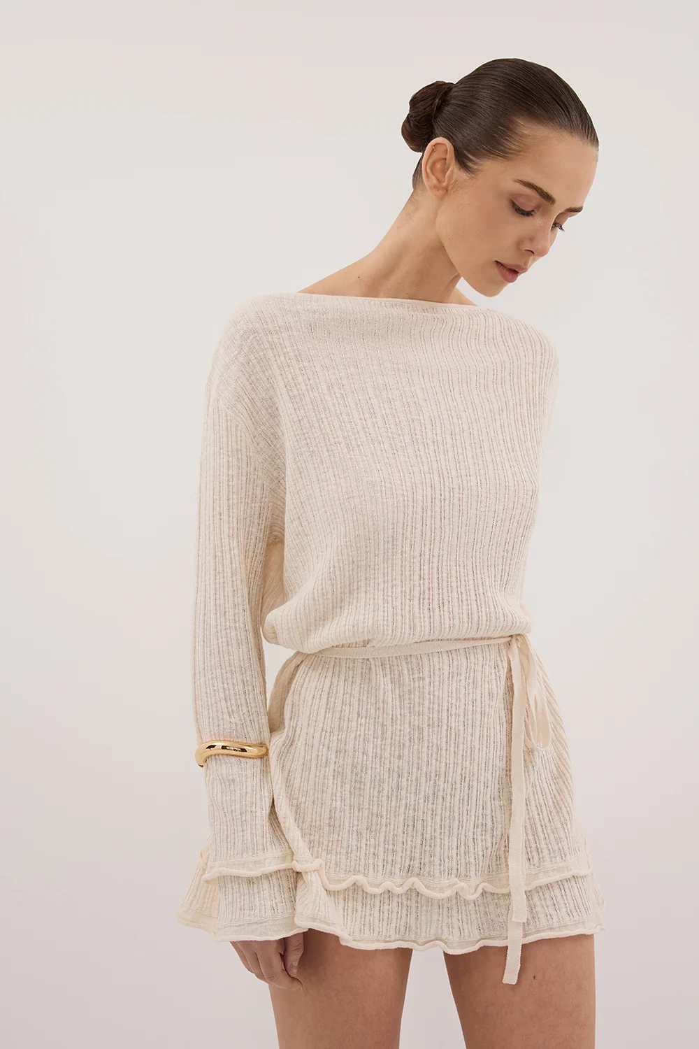 MAX NATURAL KNIT MINI DRESS