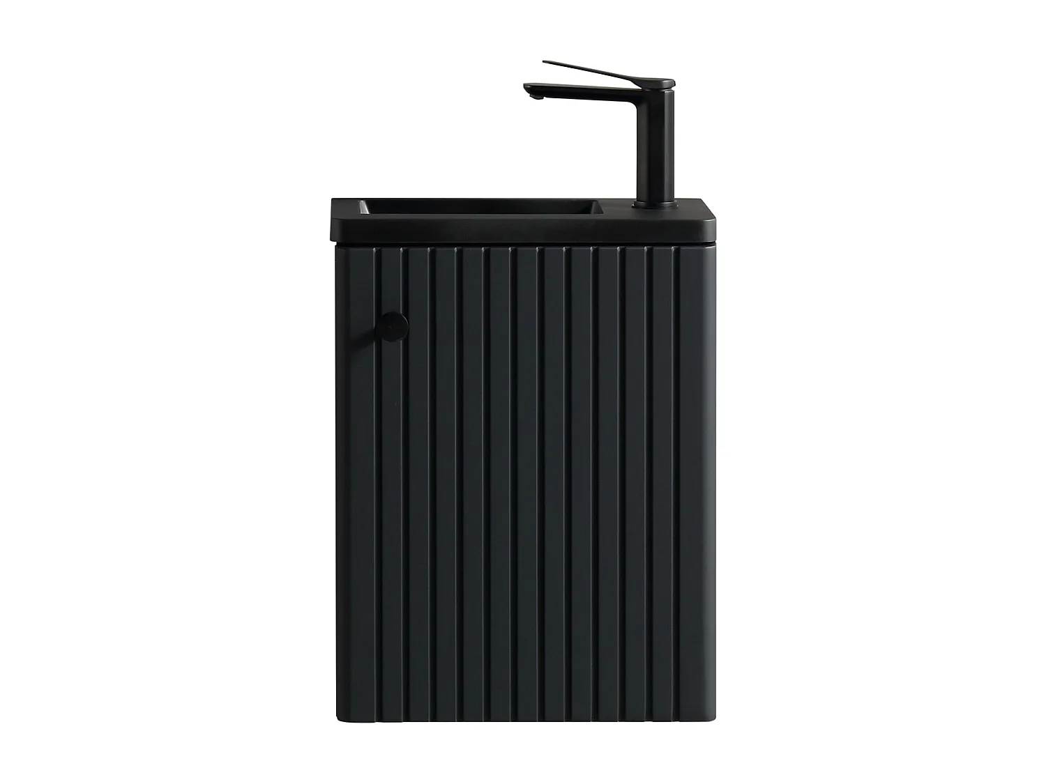 Meuble salle de bain lave-main Aquanero 40 cm finition noir