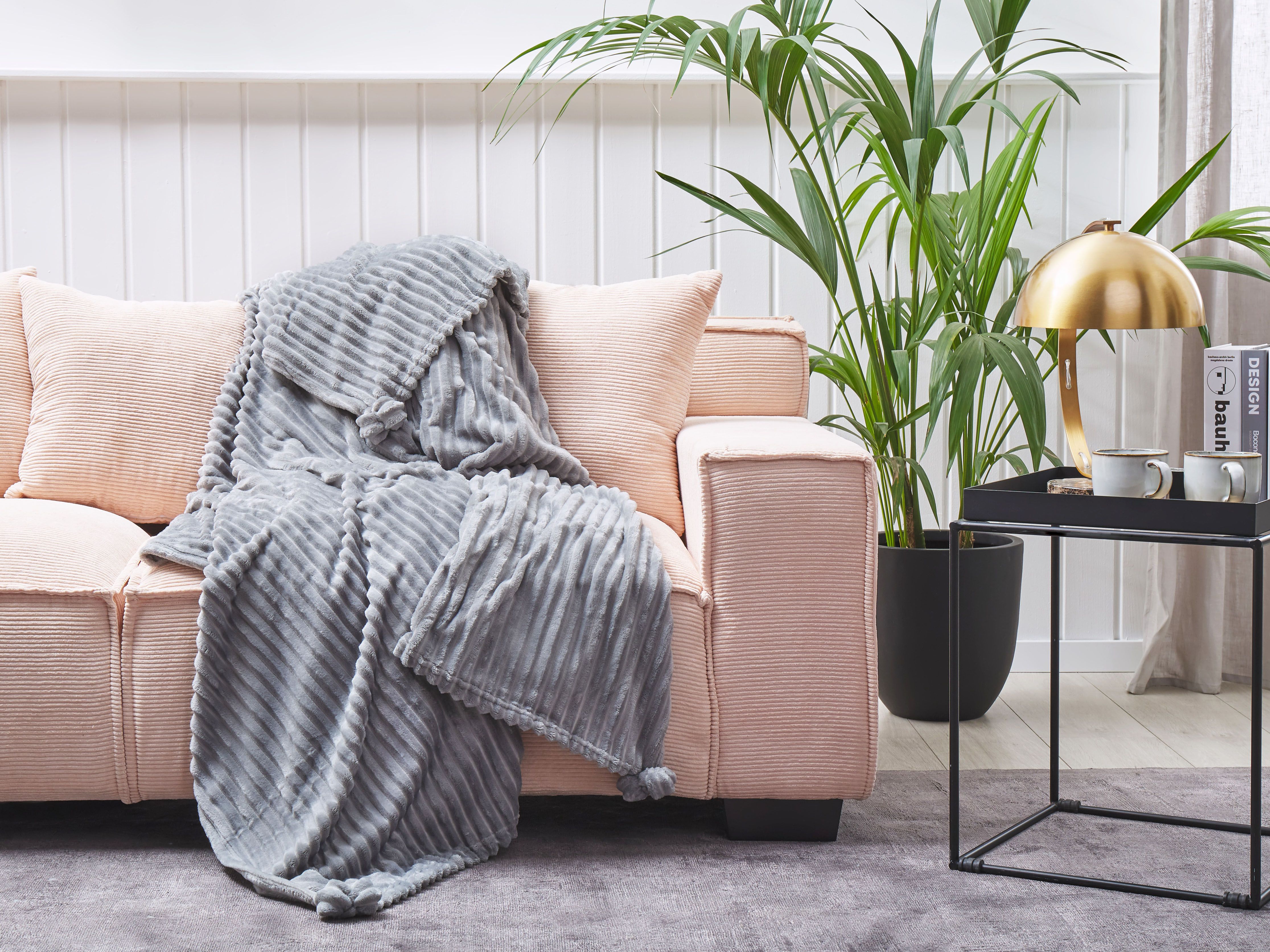 Blanket KAWERI 150 x 200 cm Grey