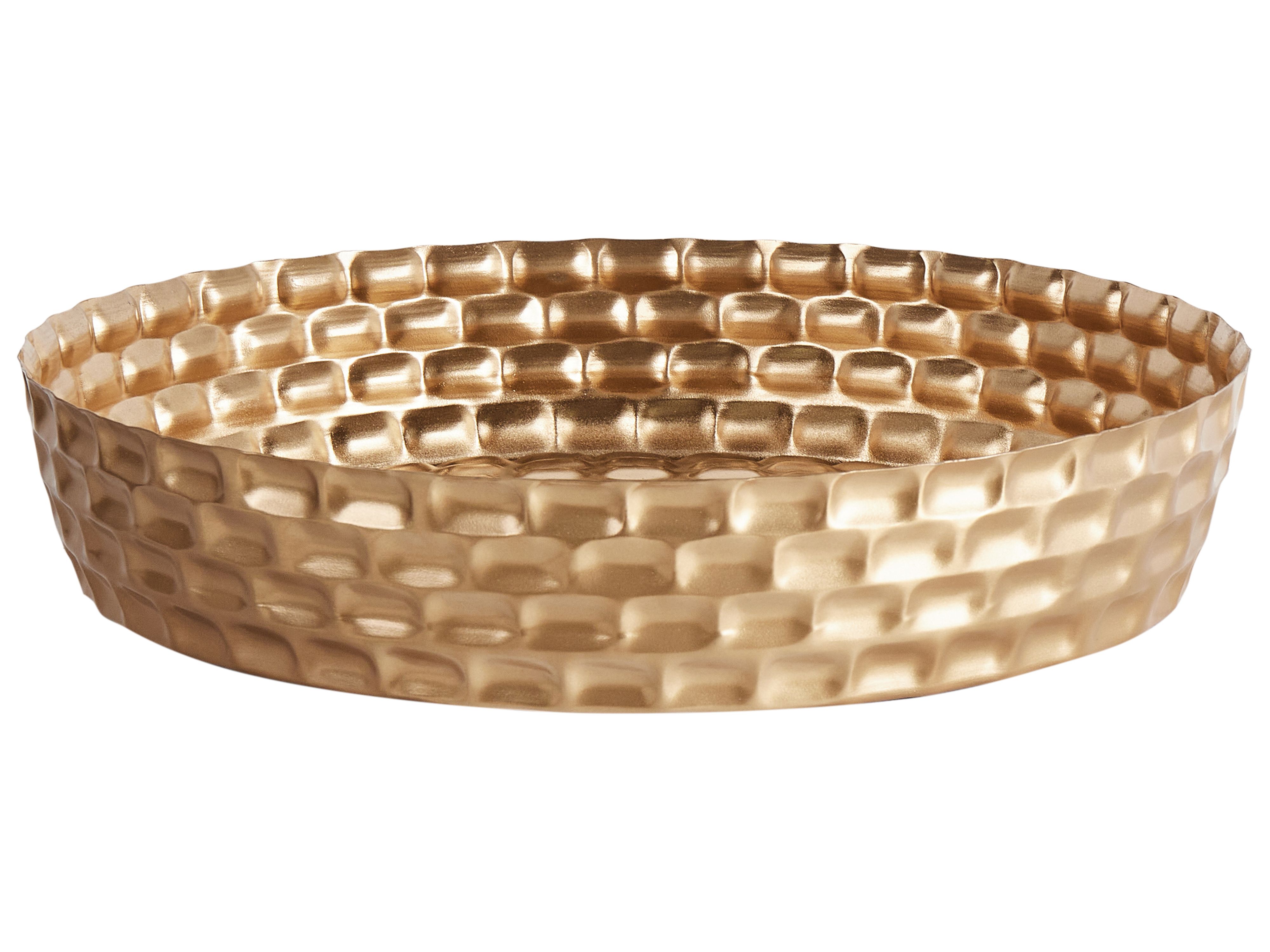Decorative Tray SUEZ Metal Gold