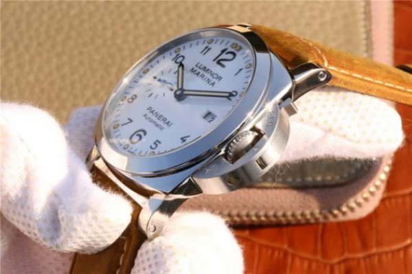 Replica Panerai PAM1499 S XF White Dial Brown Asso Strap P9010 - Top club
