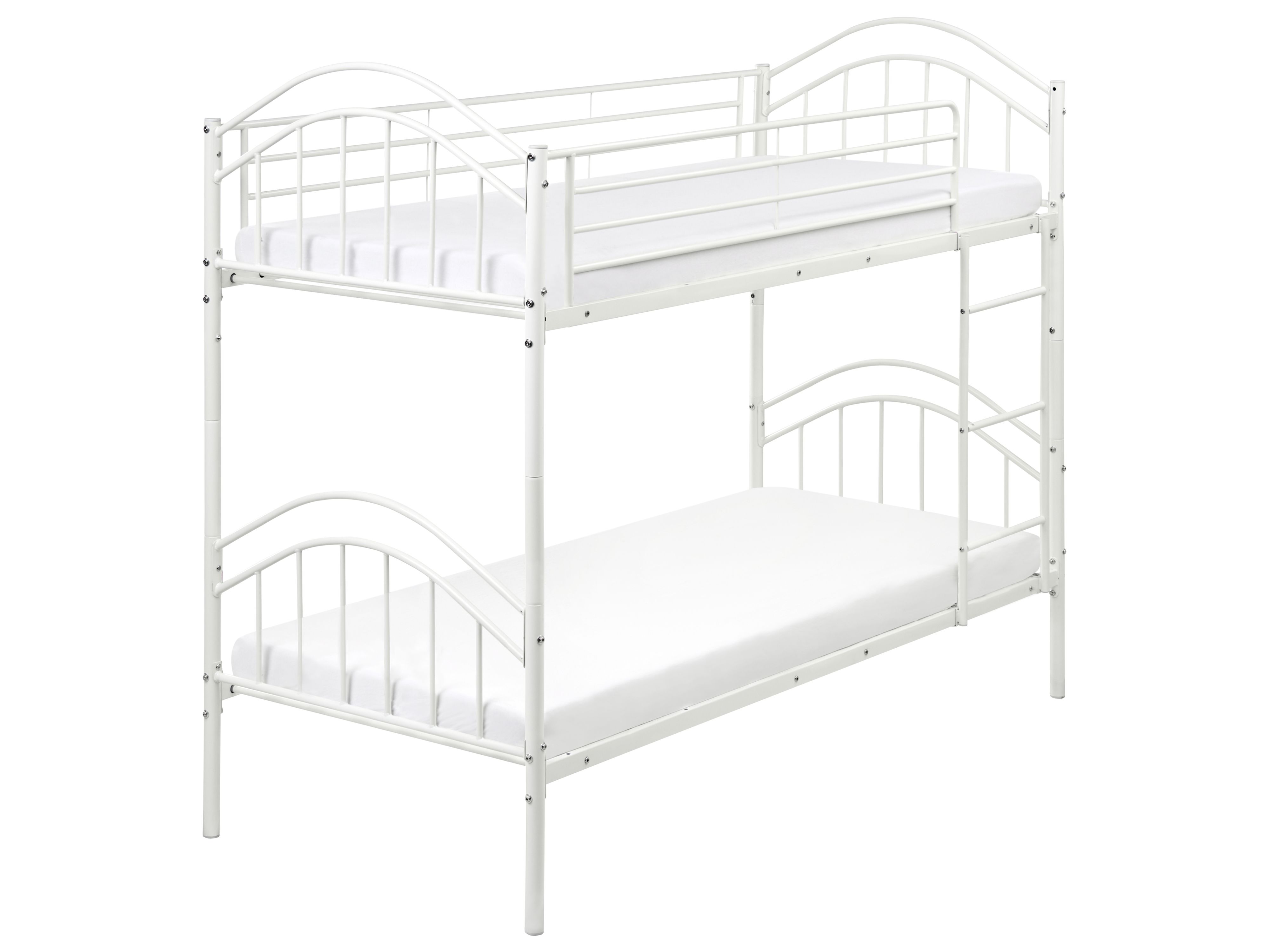 Bunk Bed Metal CHARTRES 90 x 200 cm (EU Single) White