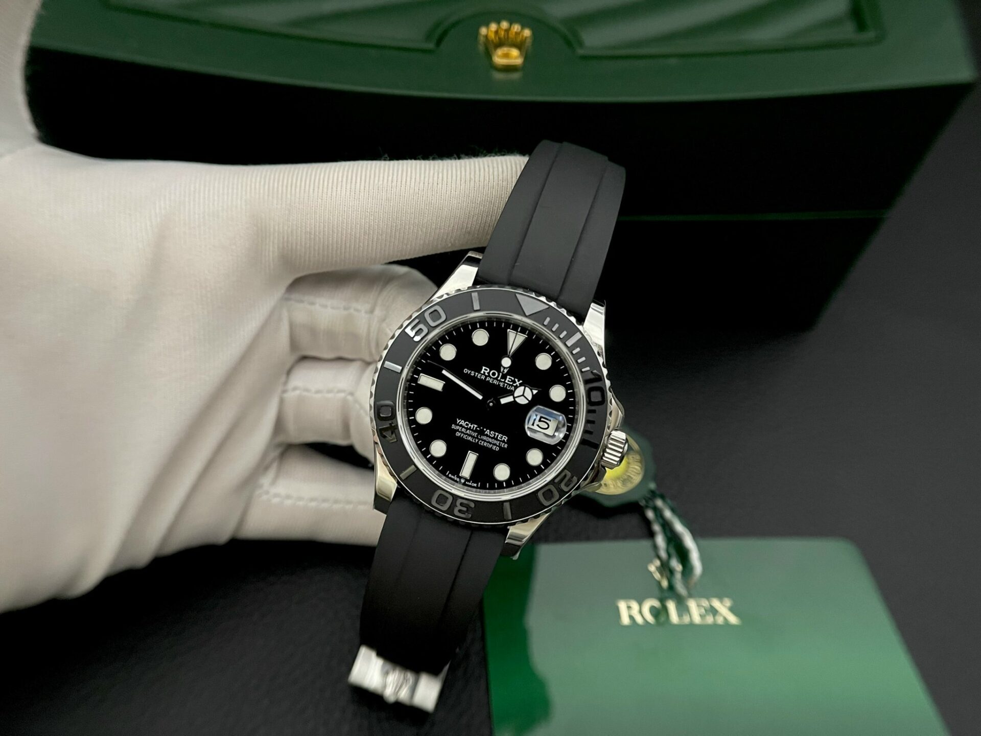 Rolex Replica 11 Watch Yacht-Master Swiss Movement Black Dial EW Factory 40mm - Top club