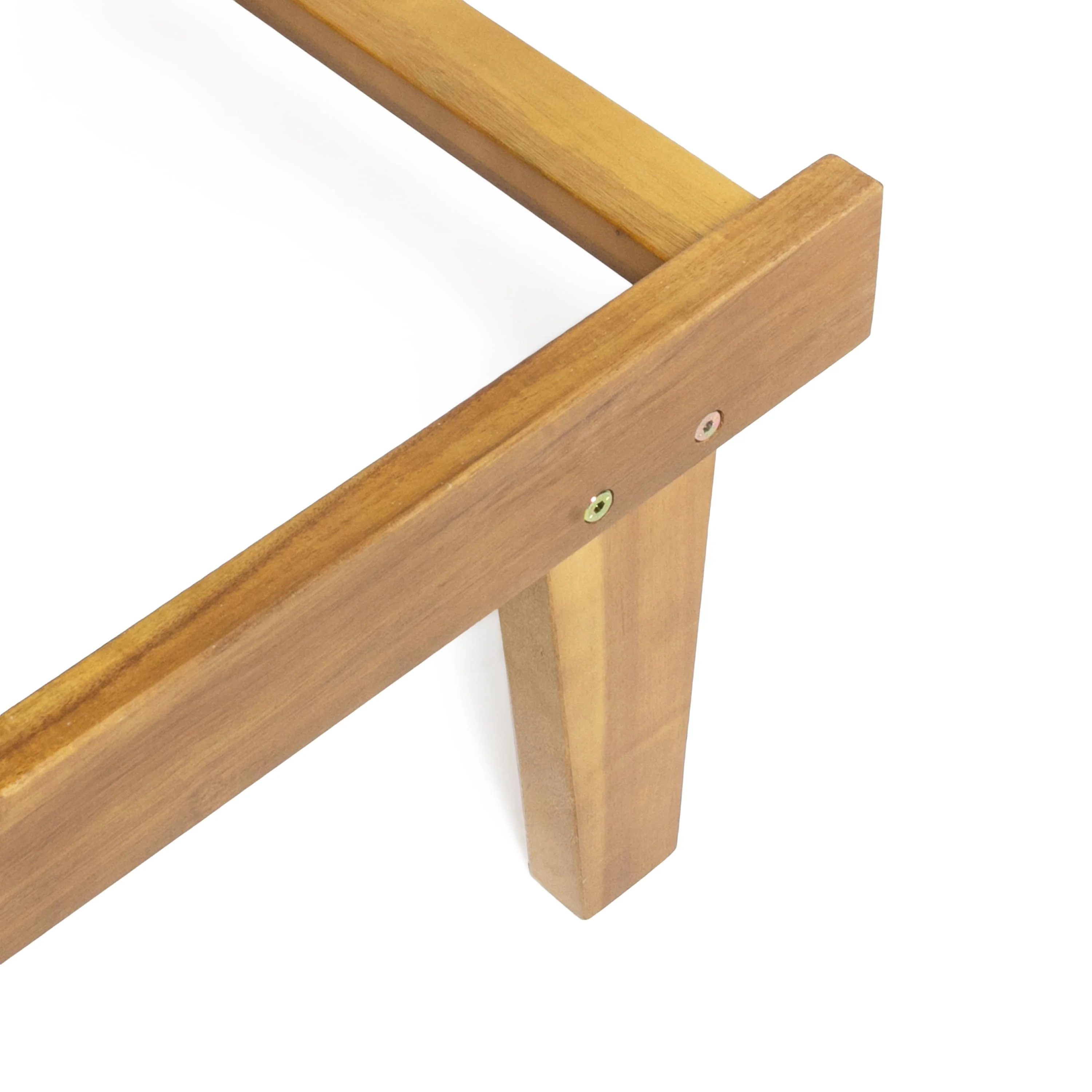 Maddison Outdoor Wooden Chaise Lounge, Teak Finish - Image 8