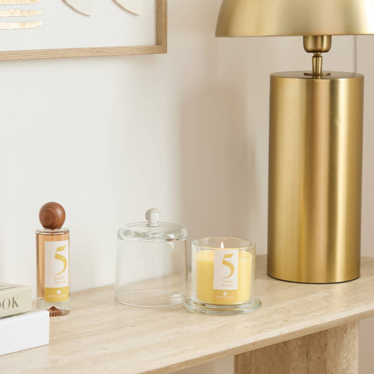 Scented Candle "Numia" Scent Gourmet, Vanilla, 240g