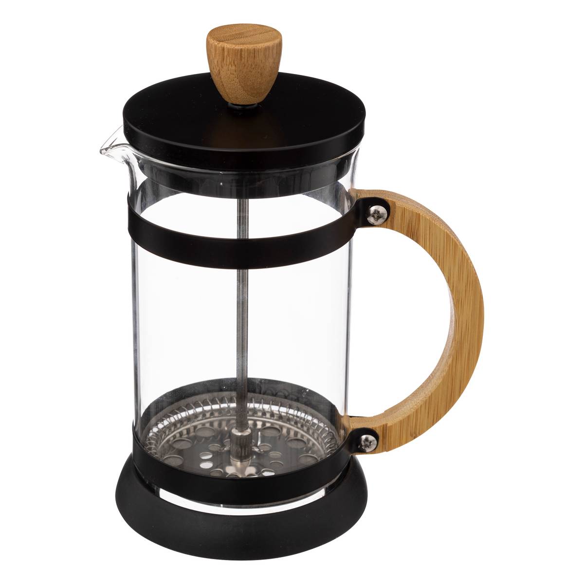 Coffee maker "Black Bamboo" 600 ml, Transparent