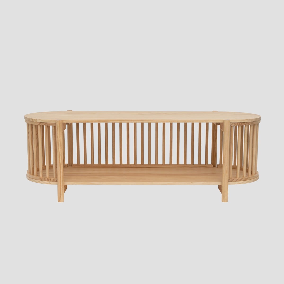 Szafka RTV VOX drewniana naturalna 120x44,5x40 cm