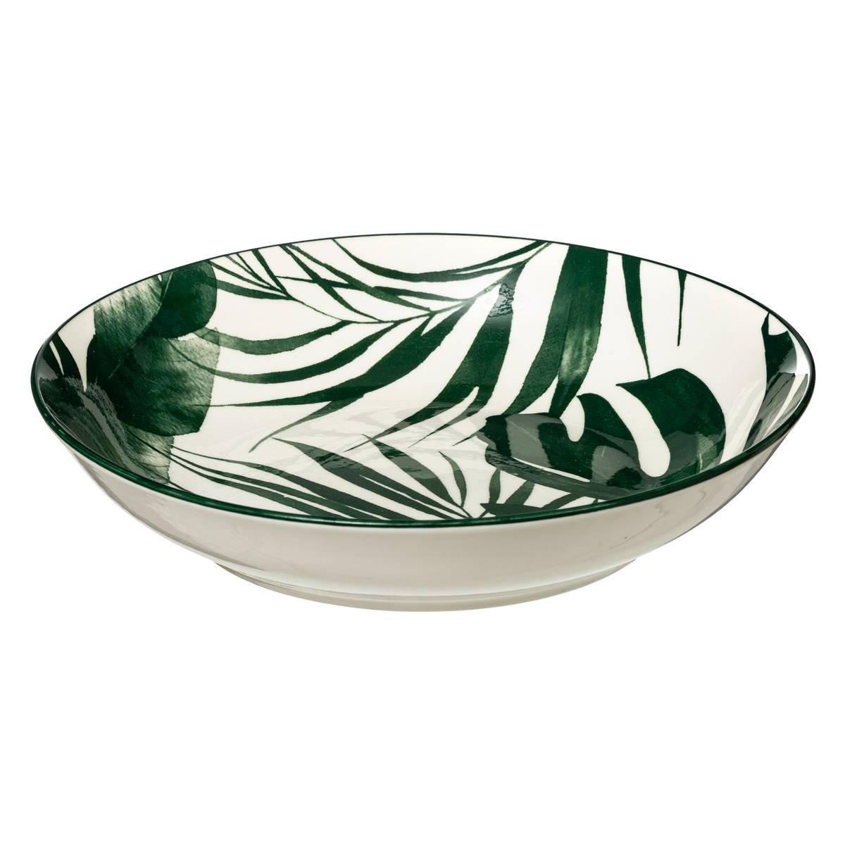 Set of 6 soup plates "Palme" D.20.2 cm, Black