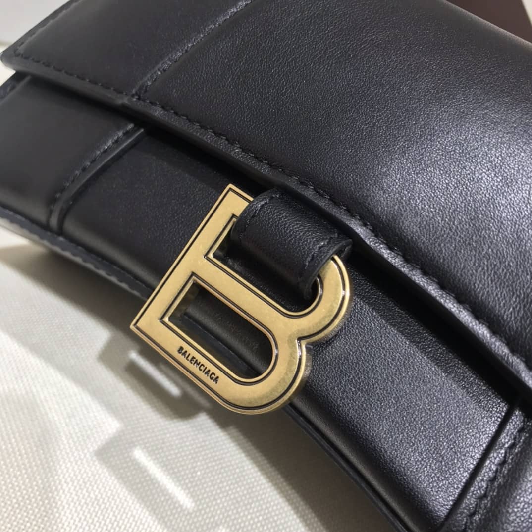 Balenciaga Hourglass Leather Top Handle Replica Bag - Replicaclubs