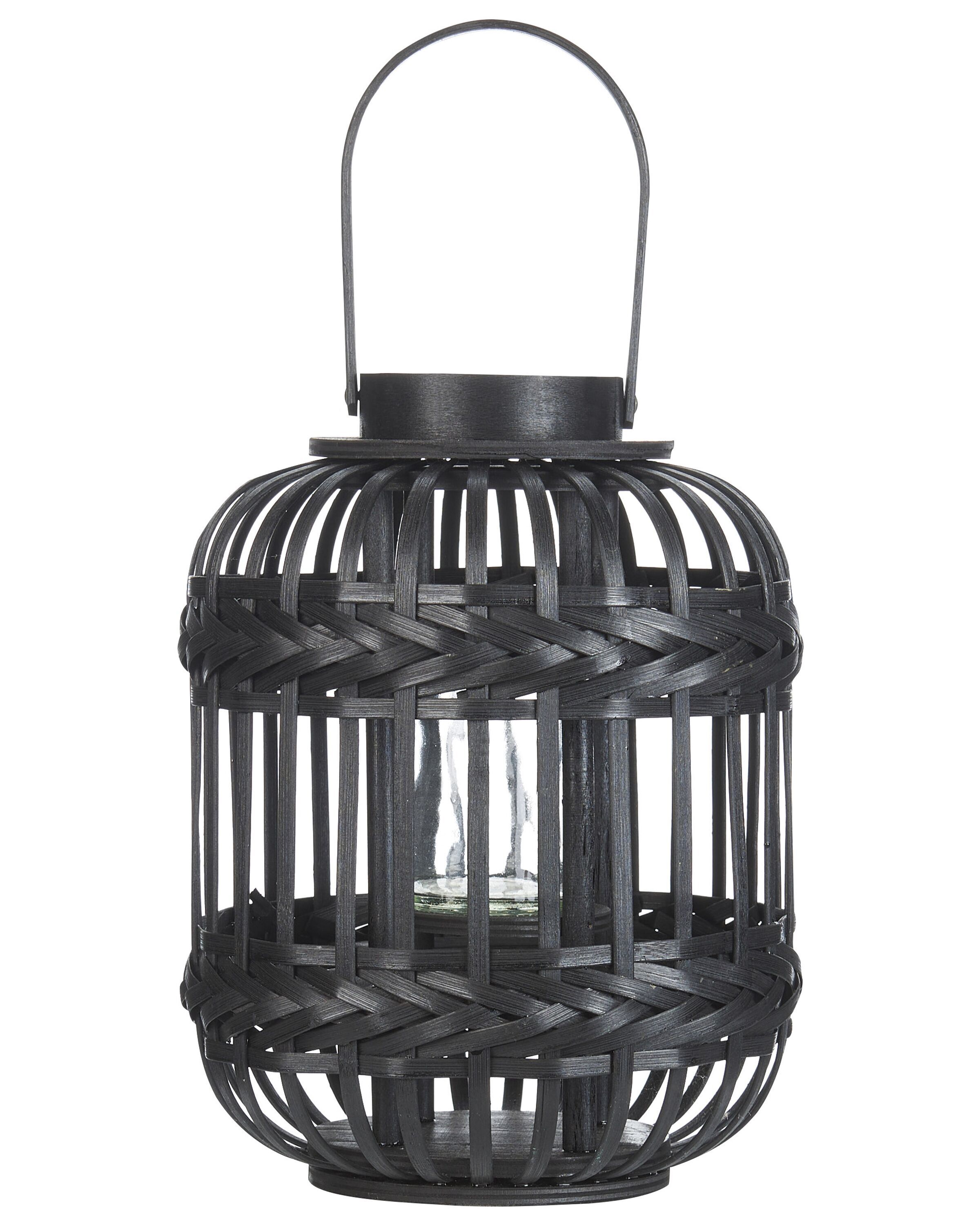 Lantern BORACAY Bamboo 30 cm Black
