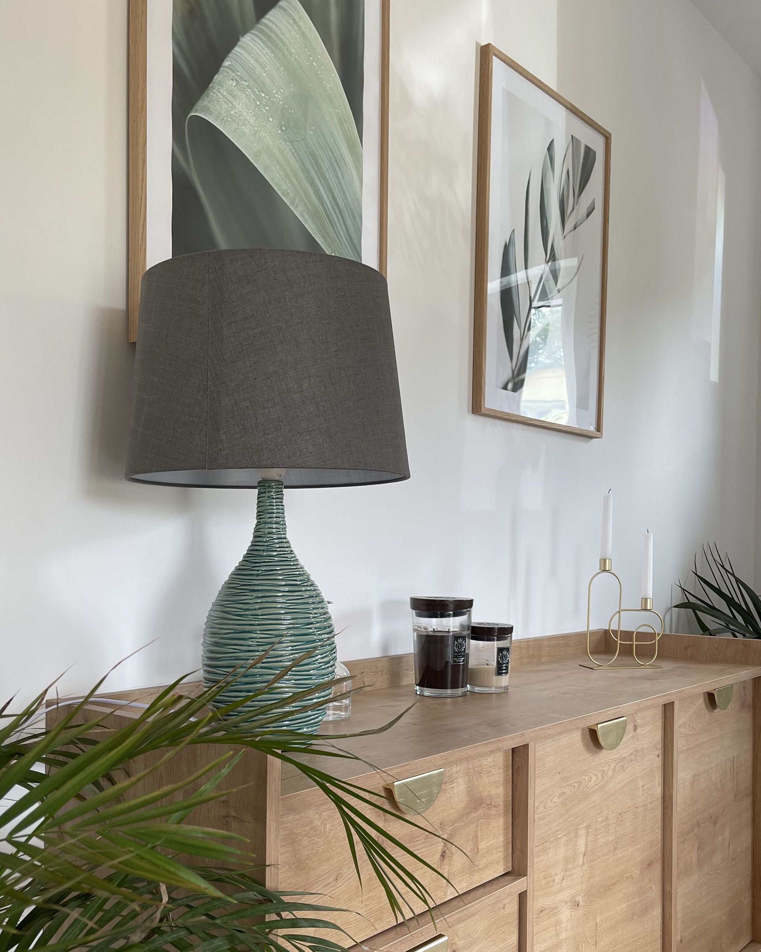Table Lamp ATSAS Ceramic Dark Green