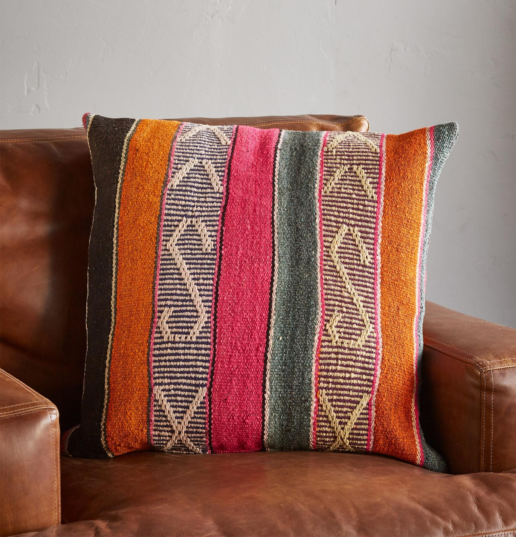 Vintage Bolivian Square Pillow - Sundance Clothing