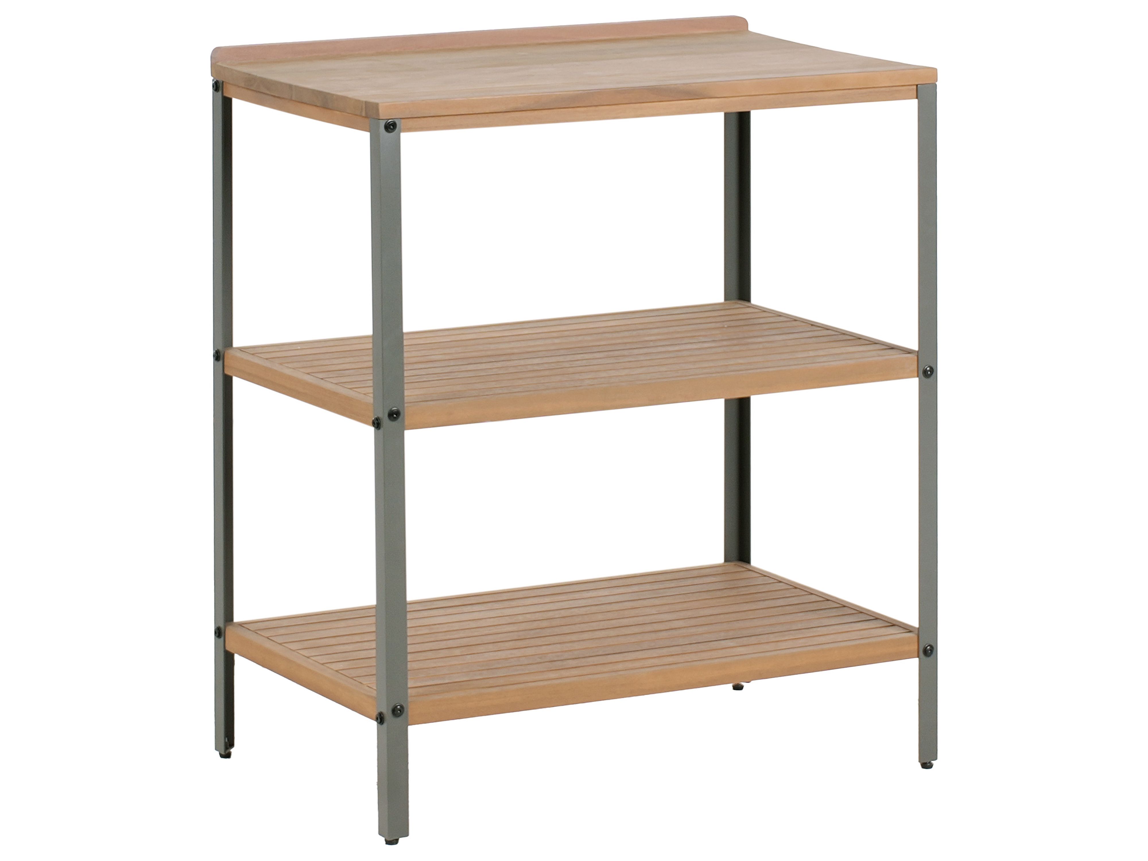 Outdoor Kitchen Island IVREA Certified Acacia Wood Brown