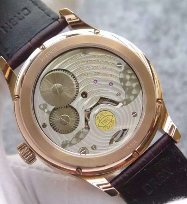 Replica IWC Portuguese Tourbillon Power Reserve Moonphase RG Markers Gray Dial - Top club