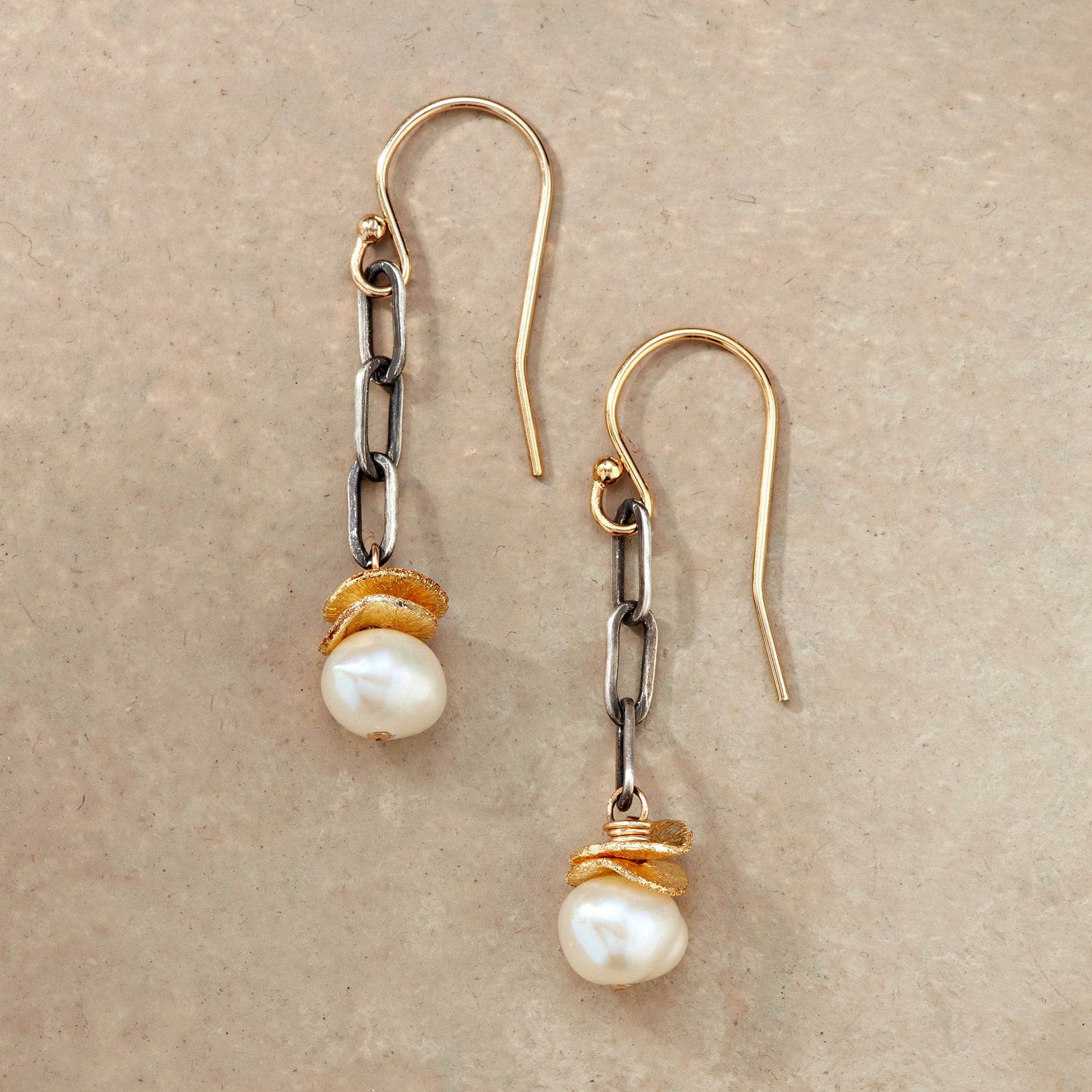 Chained Pearl Earrings - Sundance Clothing