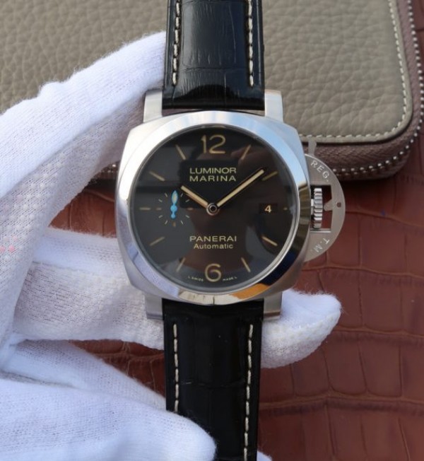 Replica Panerai ZF PAM1392 Black Dial Black Leather Strap P9010 - Top club