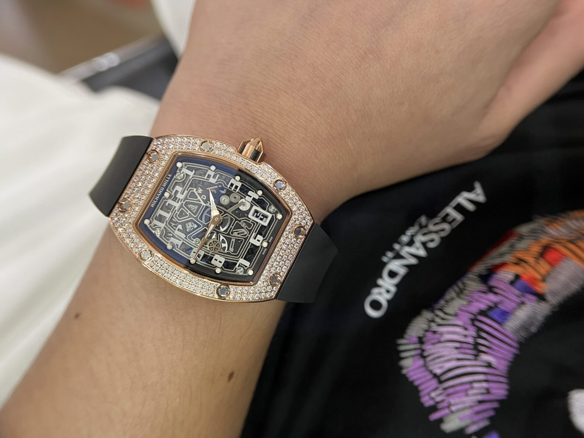 Richard Mille RM67-01 Replica Watch Rose Gold Rubber Strap 40mm - Top club