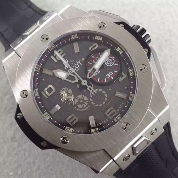 Replica Hublot Big Bang Ferrari Limited Edition SS Black Dial Black Rubber Strap A7753 - Top club