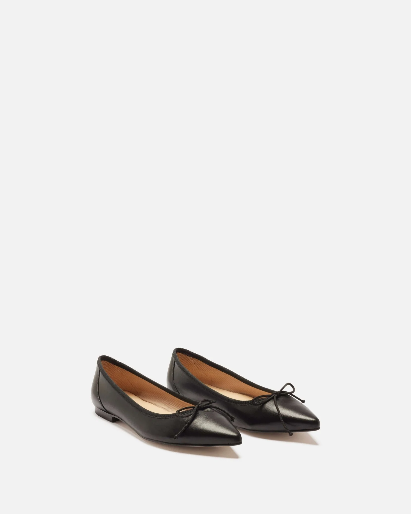 BALLERINES SOLENE - En cuir noir
