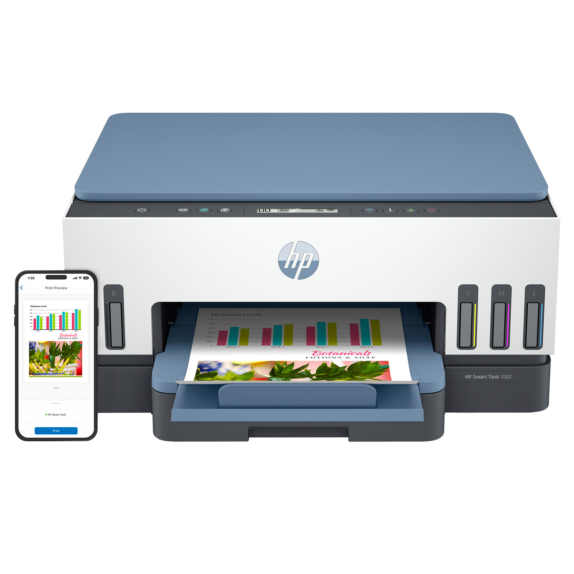 HP Smart Tank 7002 Wireless All-in-One Cartridge Free Color Ink Printer - Image 6