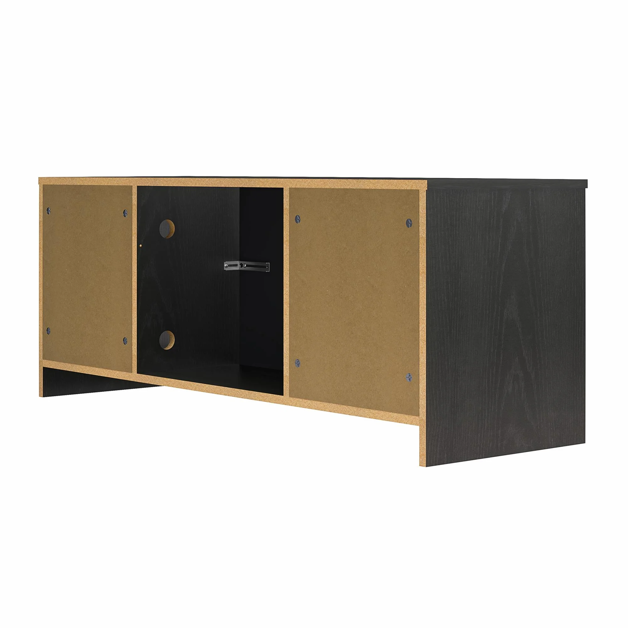 Mainstays Fireplace TV Stand, for TVs up to 55", Black Oak - Image 11