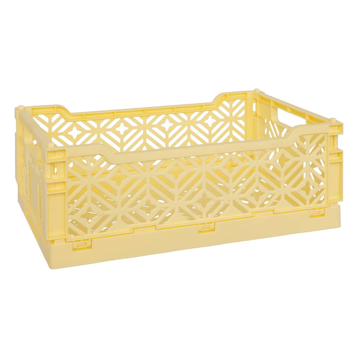Folding crate "Arry" Yellow, 31x20x11.5 cm