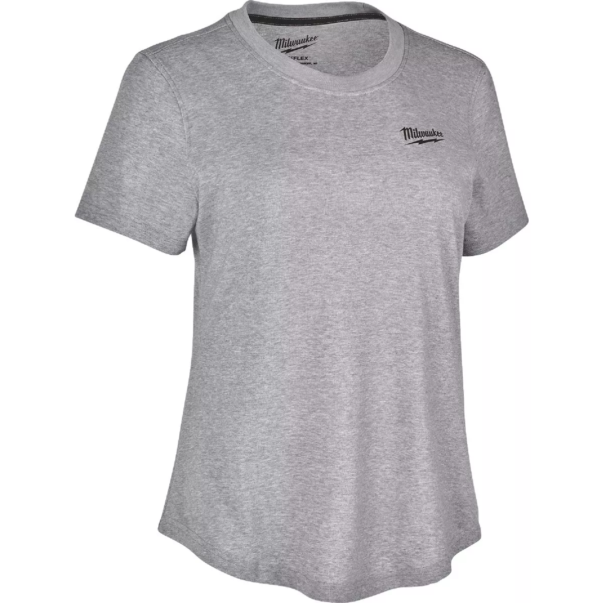 Milwaukee FREEFLEX Women's 2XL Gray Short Sleeve Hybrid T-Shirt