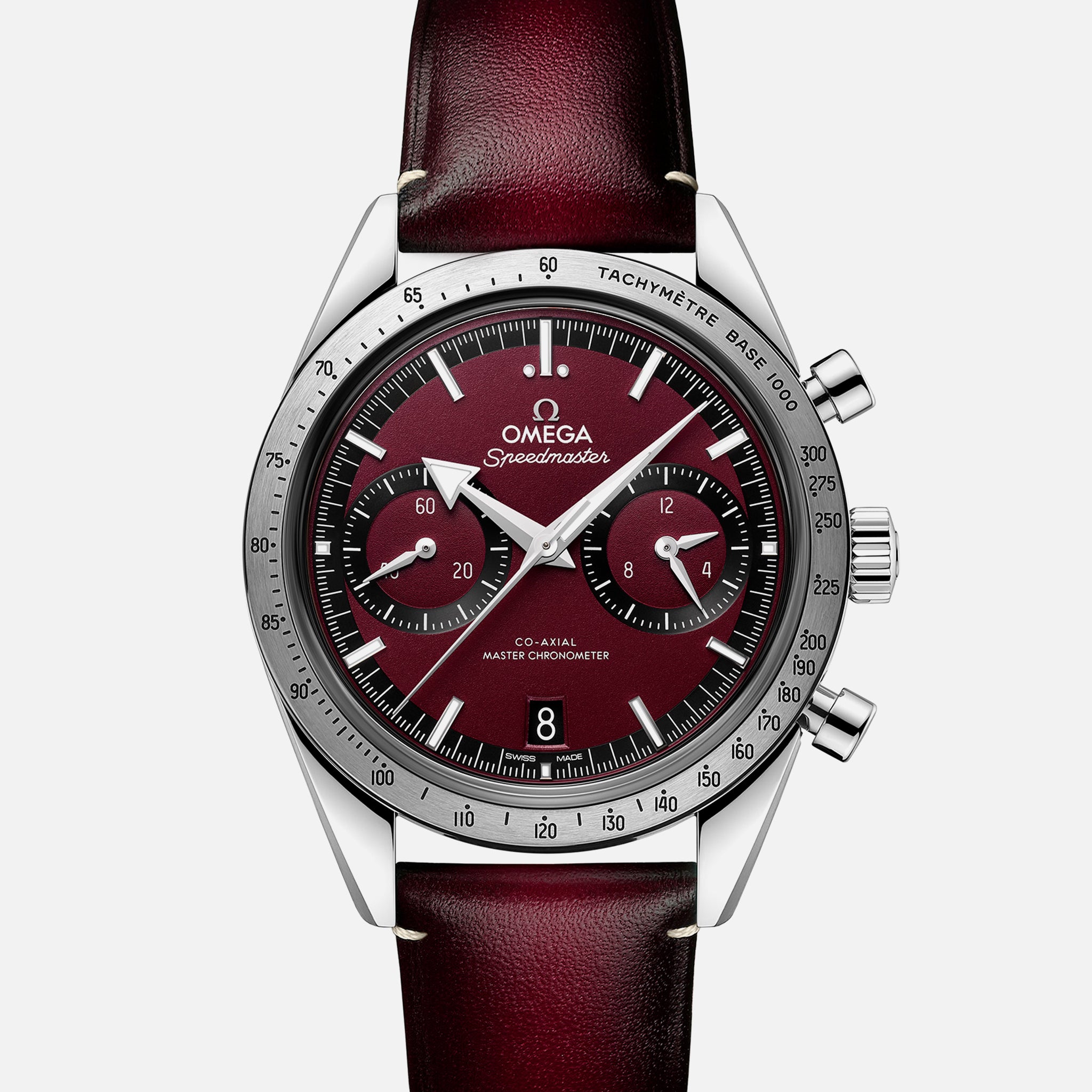 Speedmaster '57 Co-Axial Master Chronometer 40.5mm Burgundy Dial On Strap(1:1 replica) - Top club