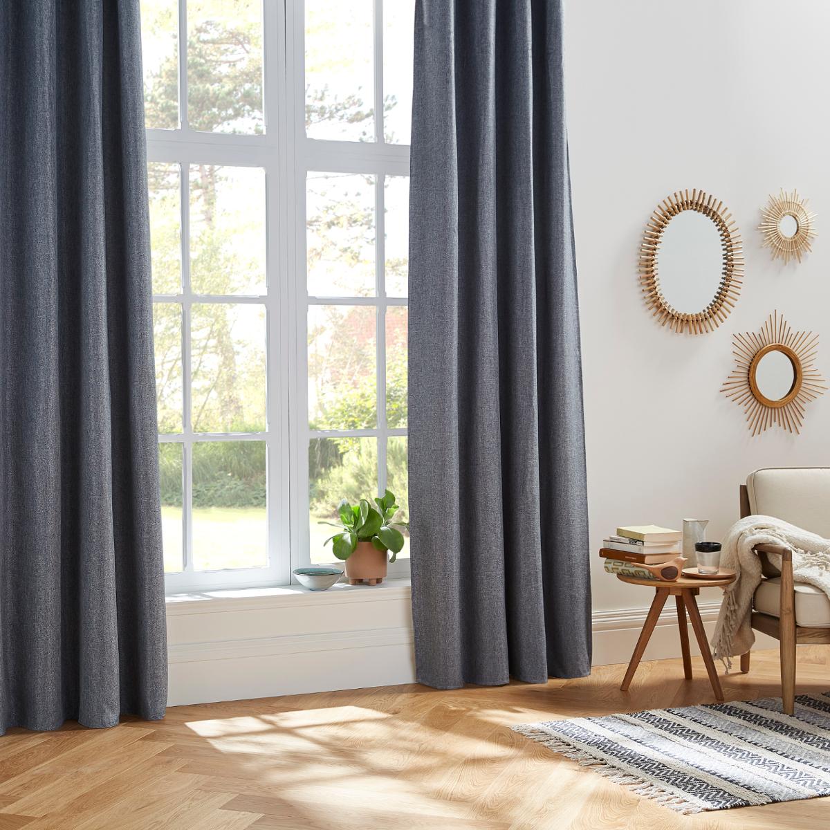 Blackout curtain "Elena" Slate grey, 140x260 cm